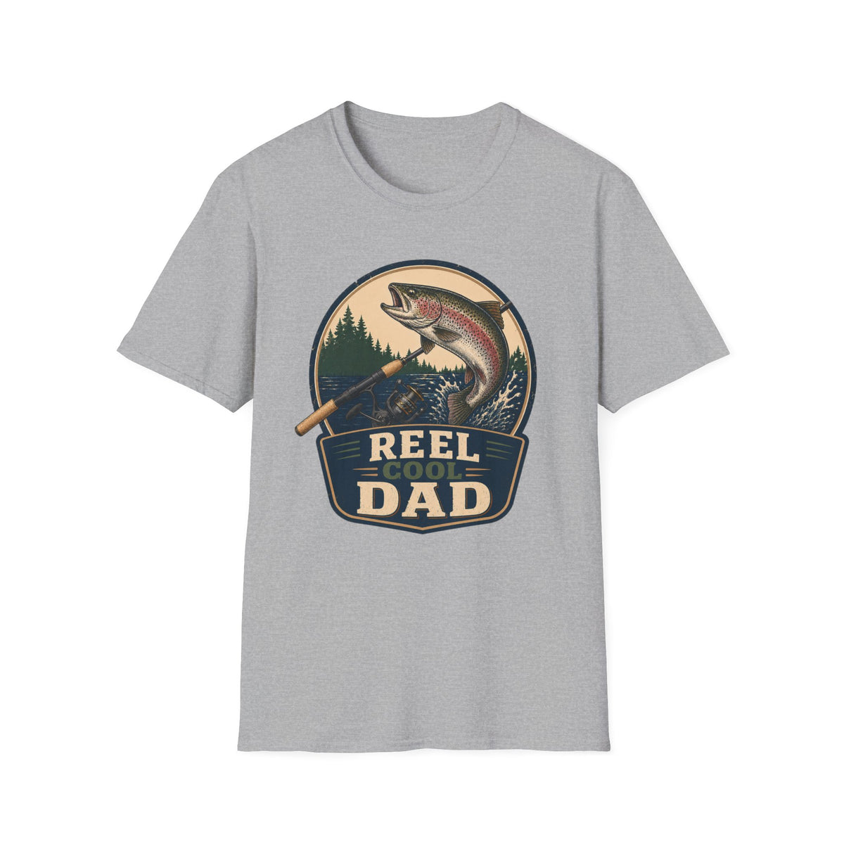 Reel Cool Dad T-Shirt - Trout