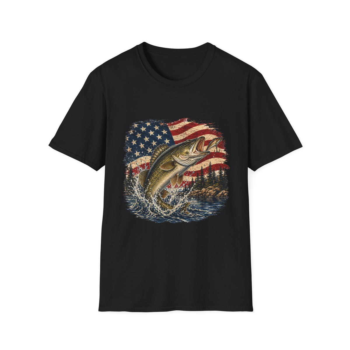Hooked on Freedom - Walleye T-Shirt
