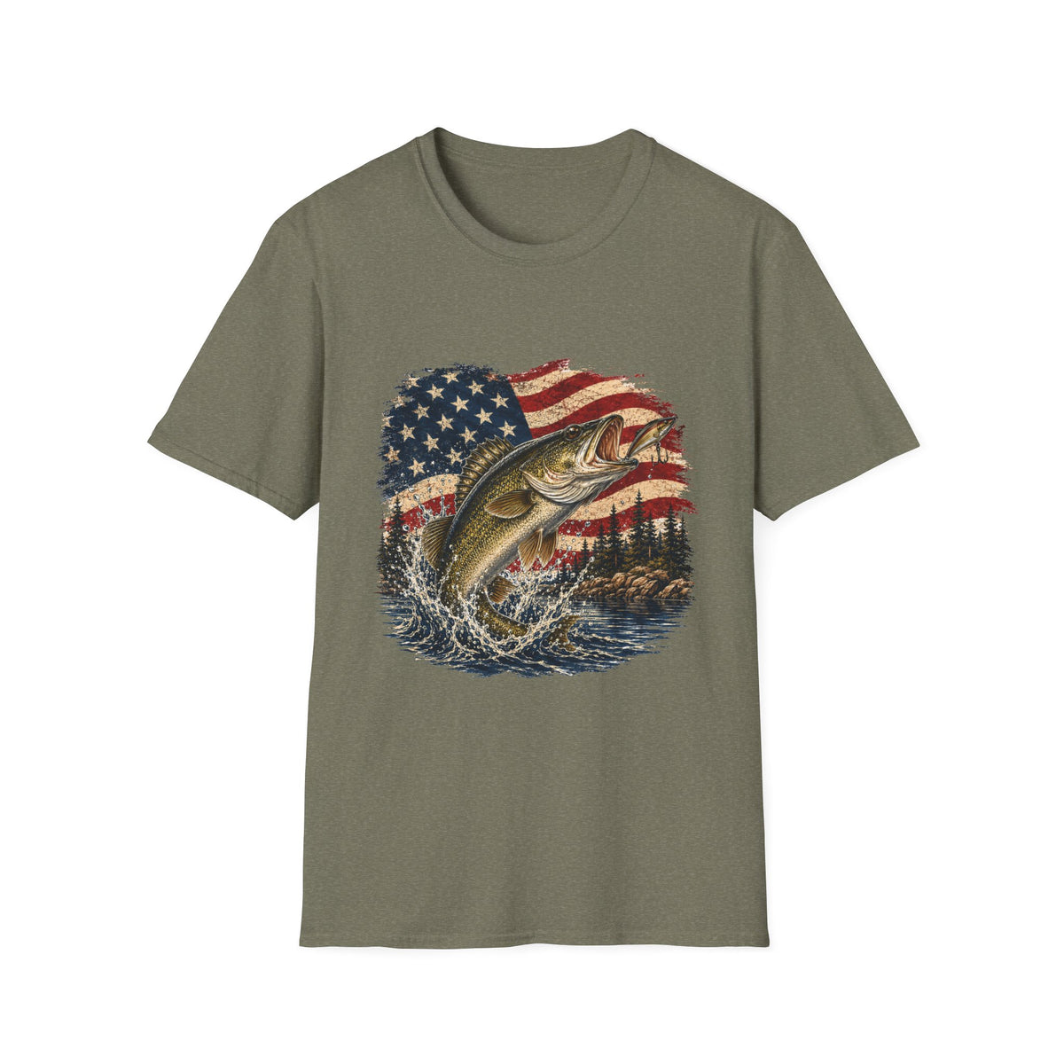 Hooked on Freedom - Walleye T-Shirt