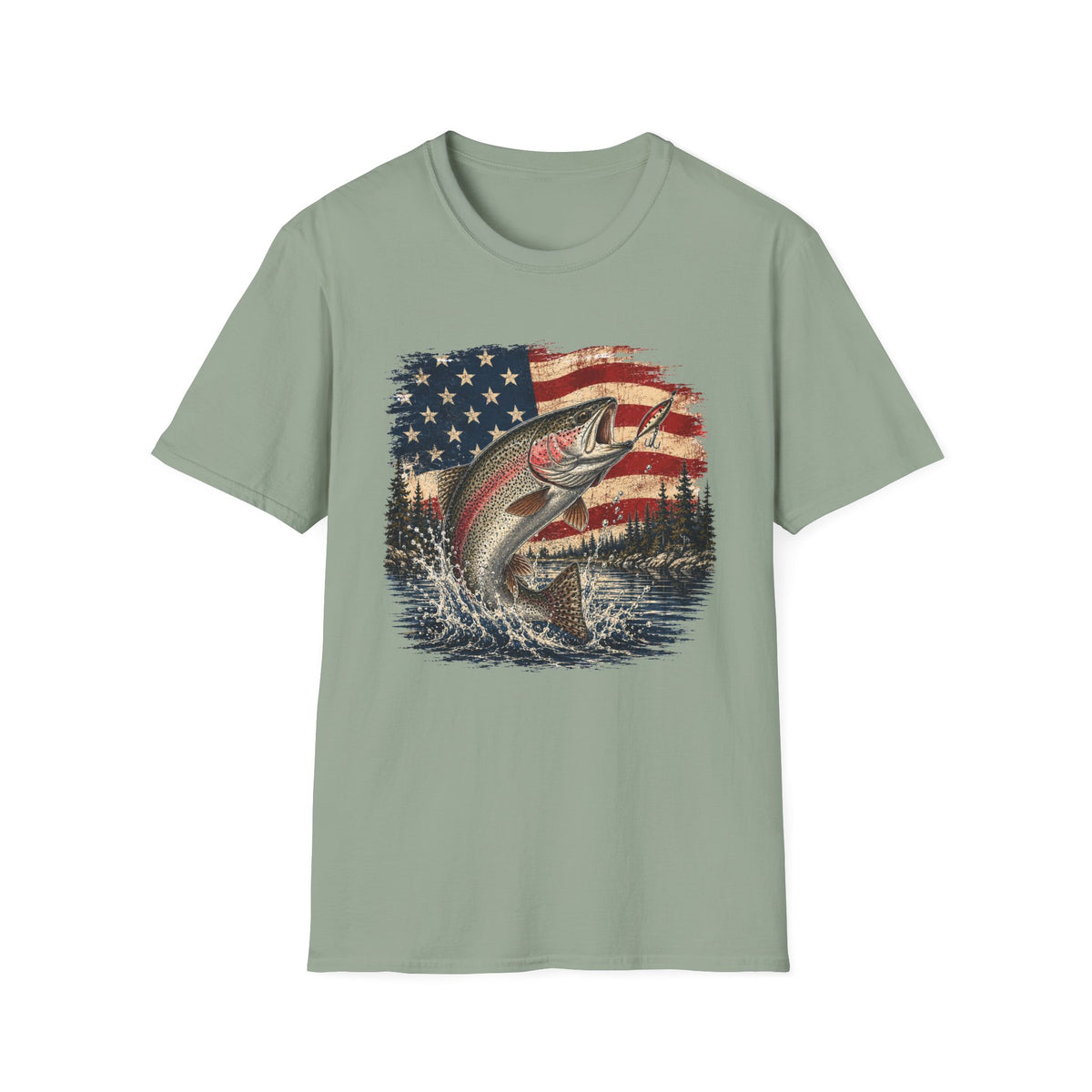 Hooked on Freedom - Trout T-Shirt